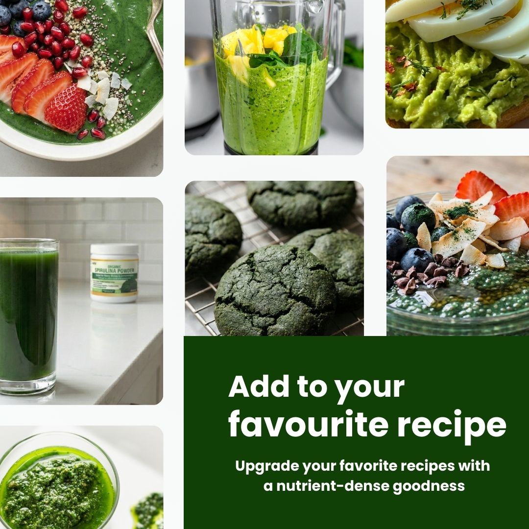 100% 유기농 스피루리나 분말 가루 250g