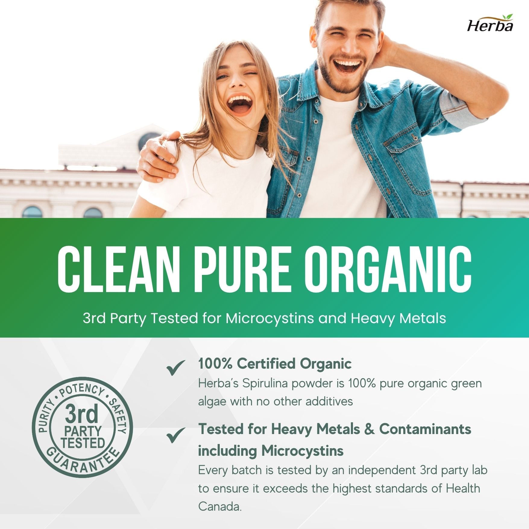 100% 유기농 스피루리나 분말 가루 250g