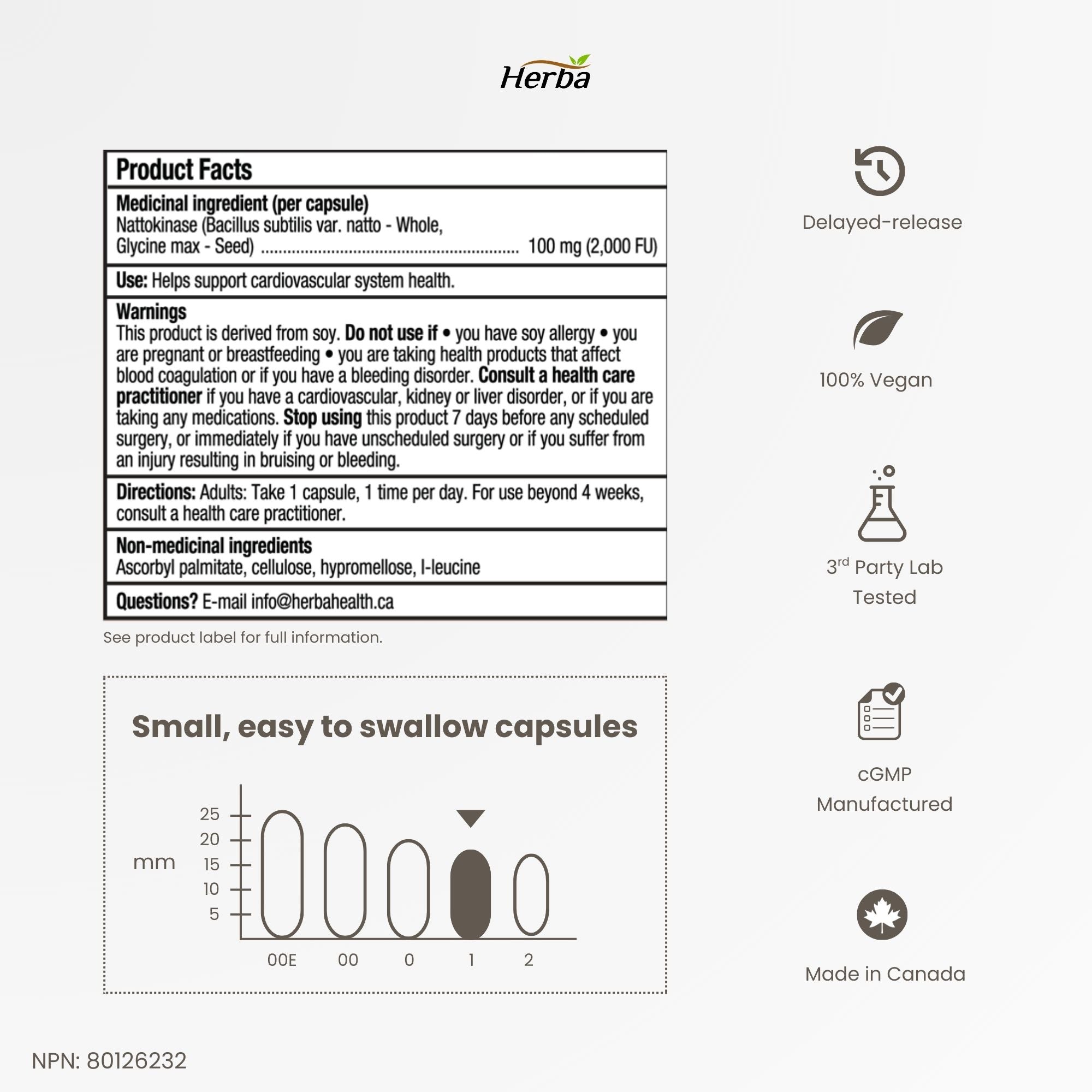 나토키나제 2000 FU – 100mg 120식물성캡슐