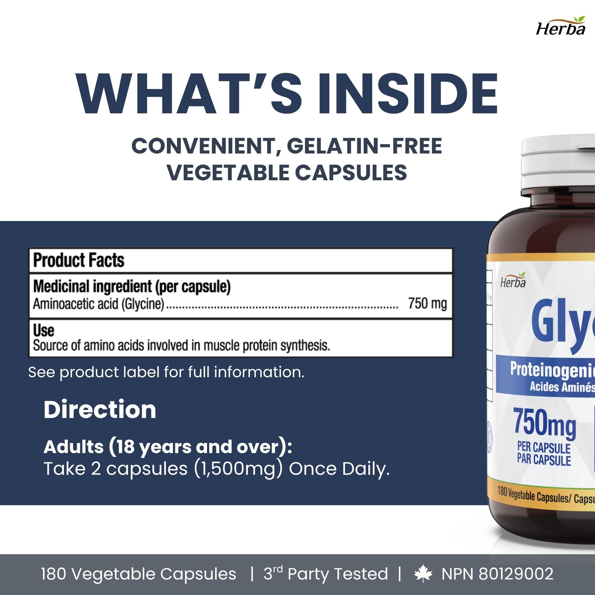 글리신 1500mg 180캡슐