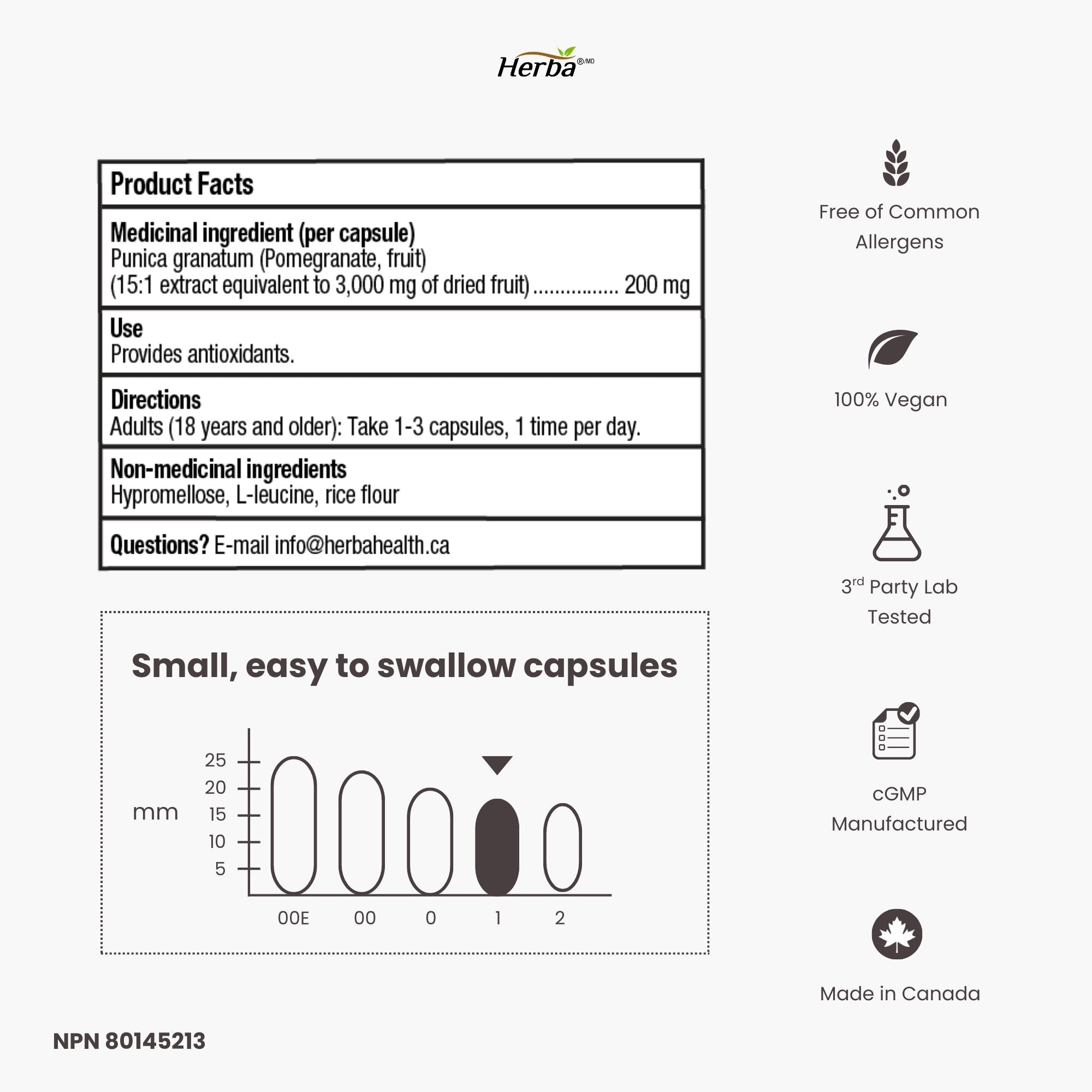 석류 영양제 3000mg – 캡슐 180정 | 엘라그산 40% | 캐나다산