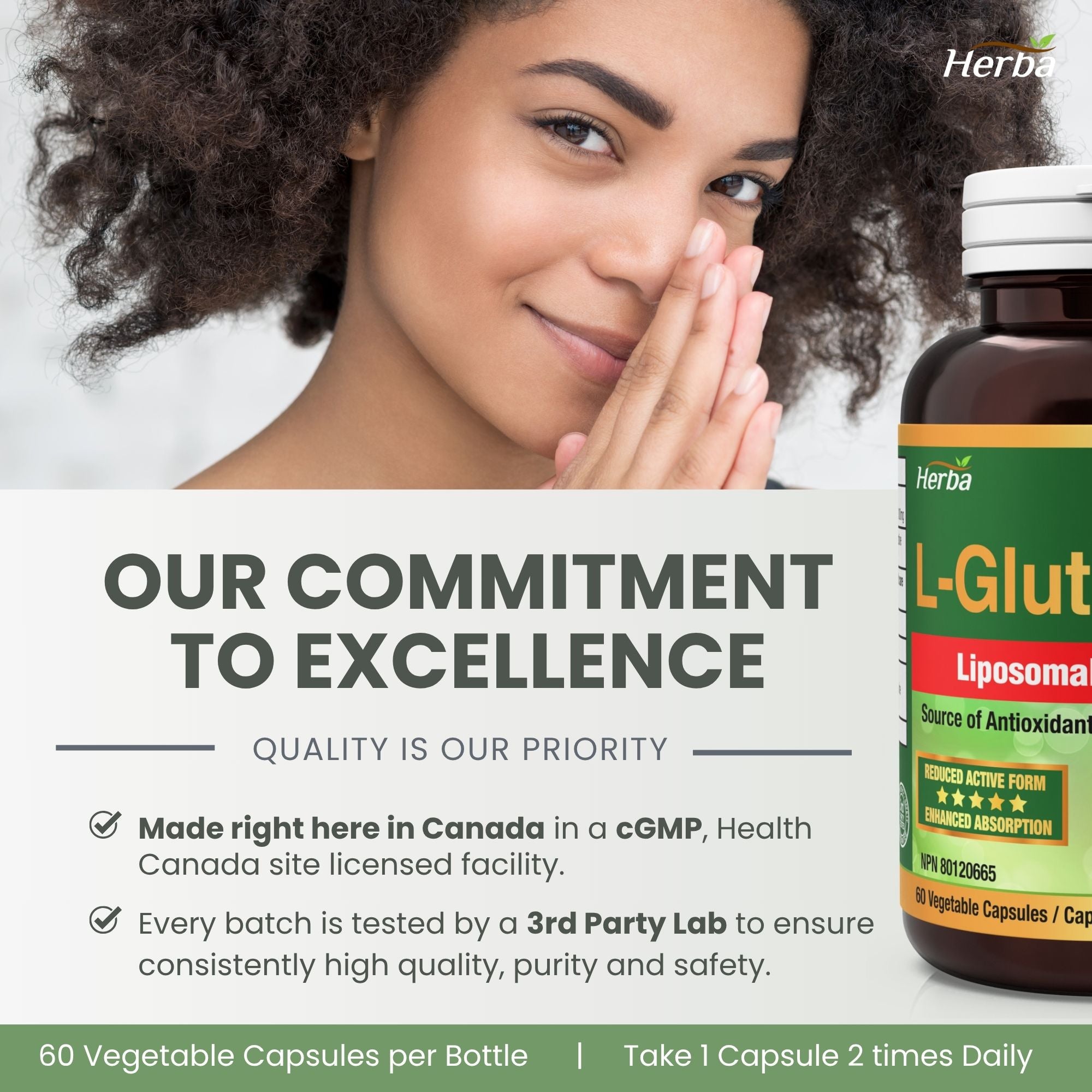 리포소말 글루타치온 60식물성캡슐 하루섭취량 600mg