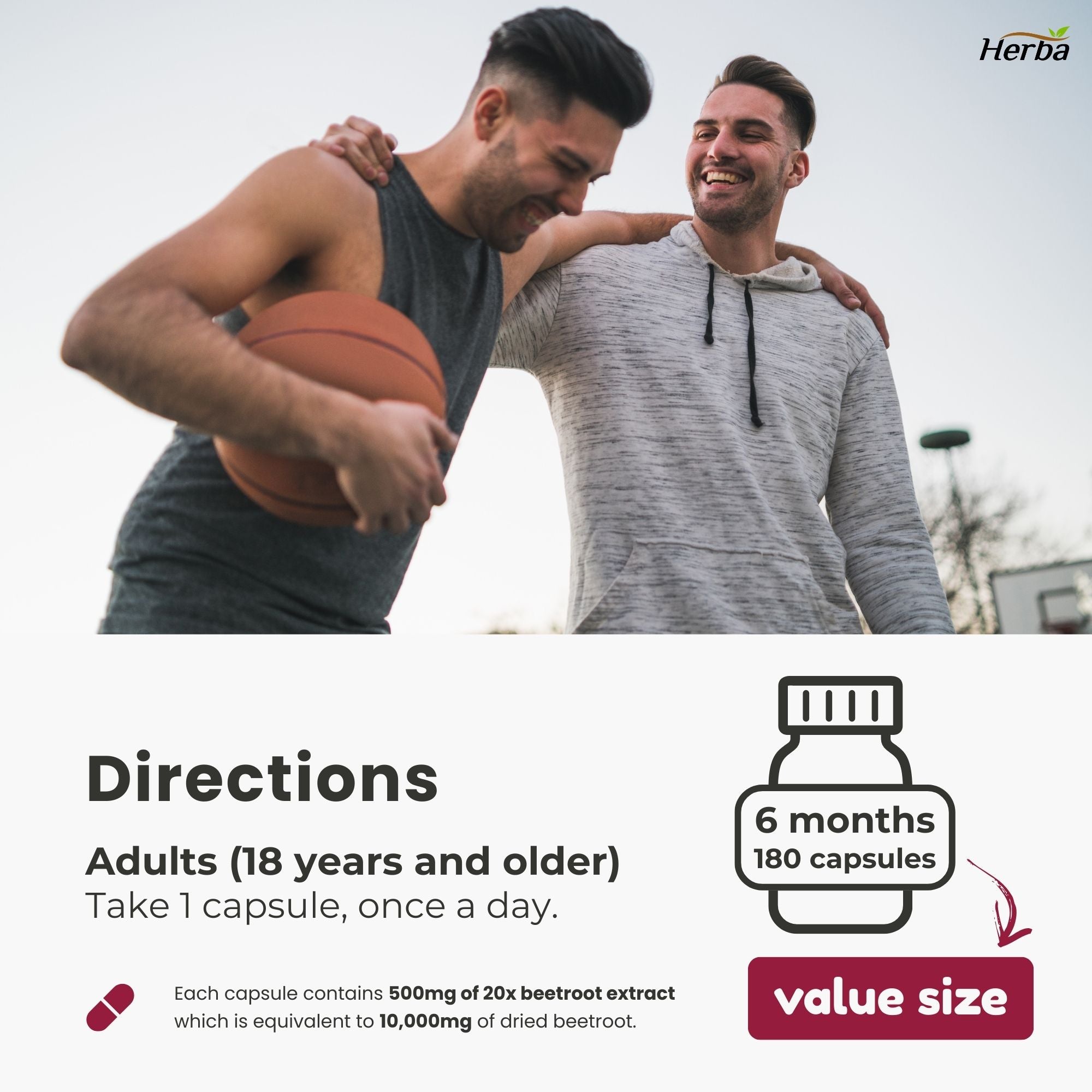 유기농 비트 뿌리 10,000mg 180캡슐 20배 농축 레드 비트비트 캐나다산