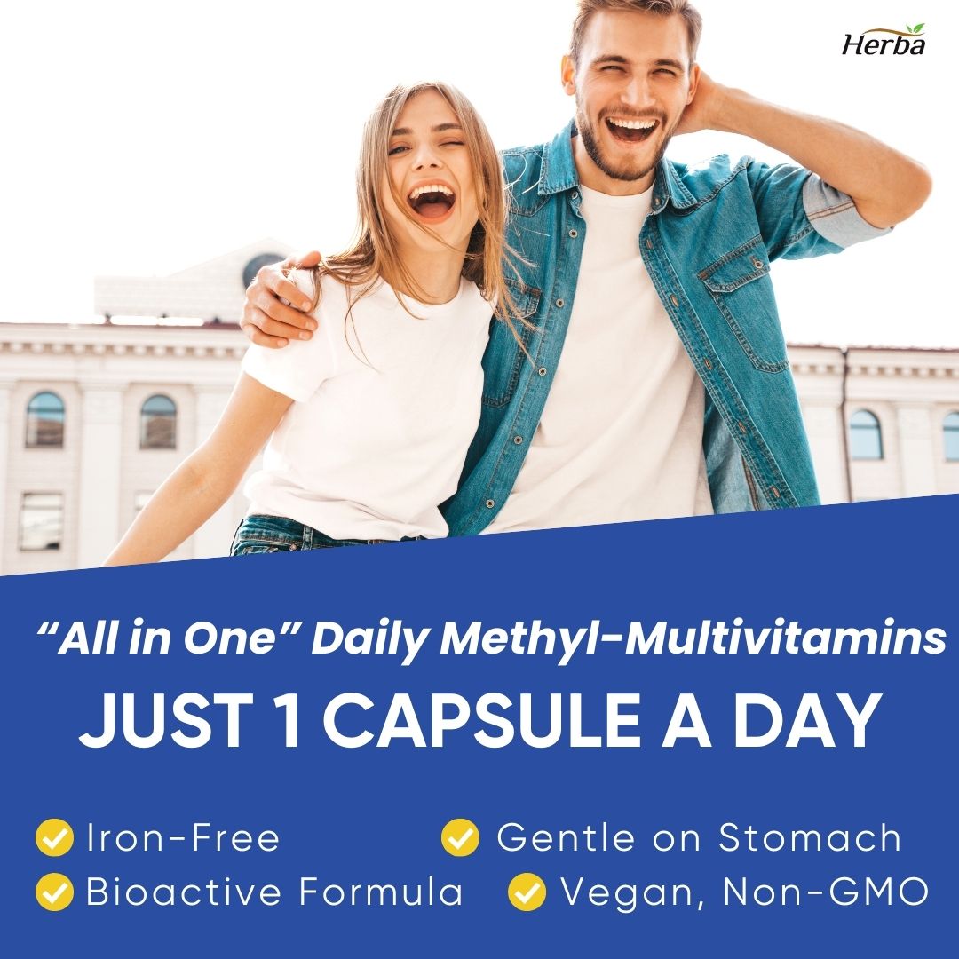 메틸 멀티 비타민 - 120캡슐 활성형 비타민B(B12,활성형 엽산), 판토텐산, | 15종 비타민 | 캐나다산