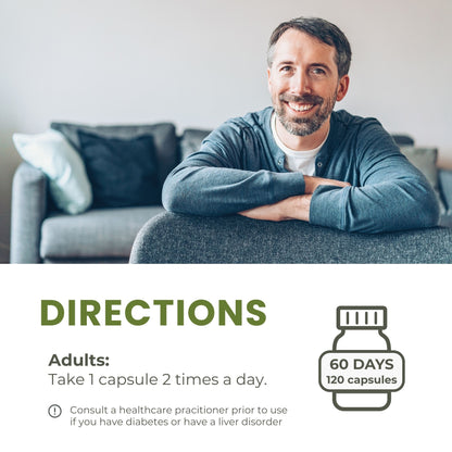 혈당케어 120캡슐 바나바잎 포함 총 6가지 성분배합 글루코스 케어