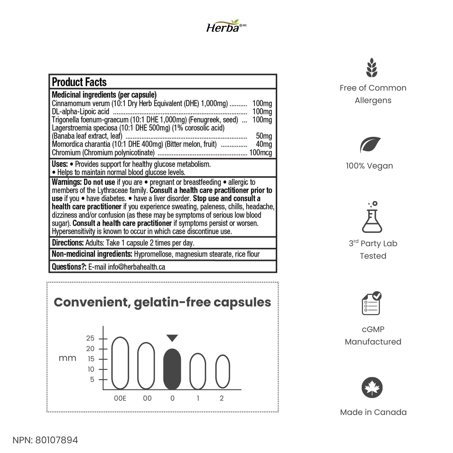 혈당케어 120캡슐 바나바잎 포함 총 6가지 성분배합 글루코스 케어