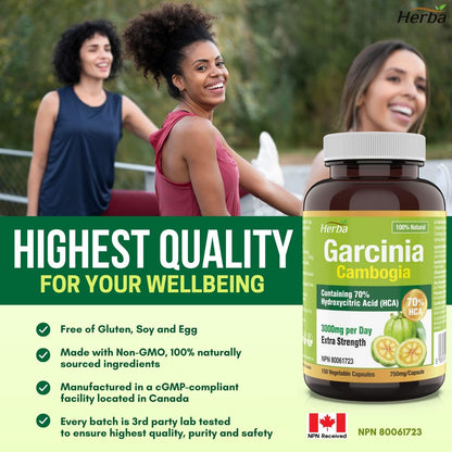 가르시니아 3000mg 150식물성캡슐 HCA 70%성분 함유 다이어트 식욕조절