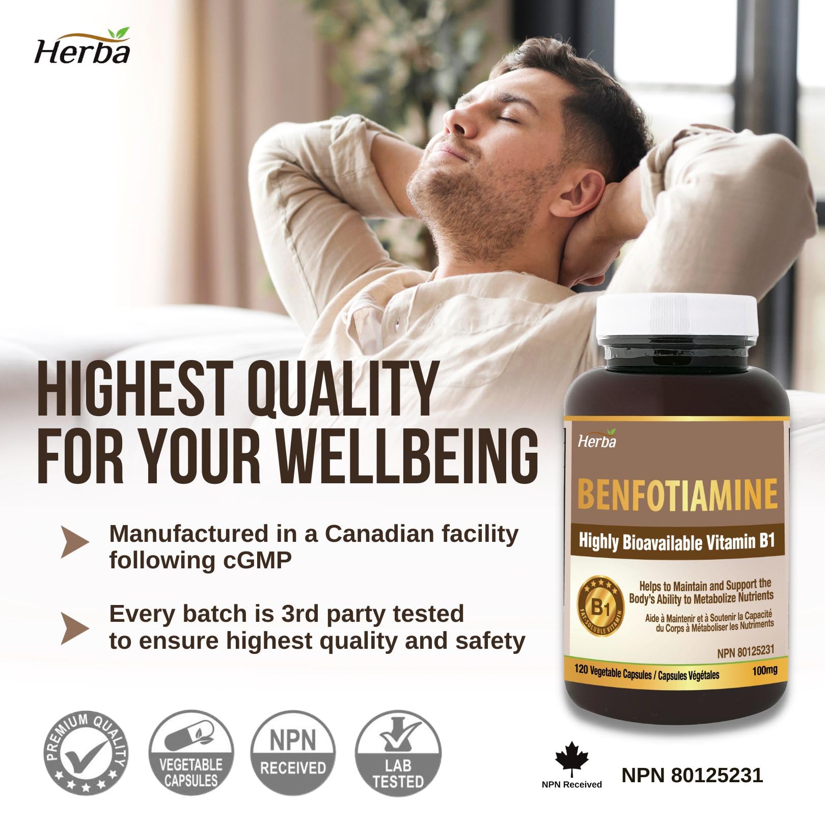 buy benfotiamine supplement made in Canada