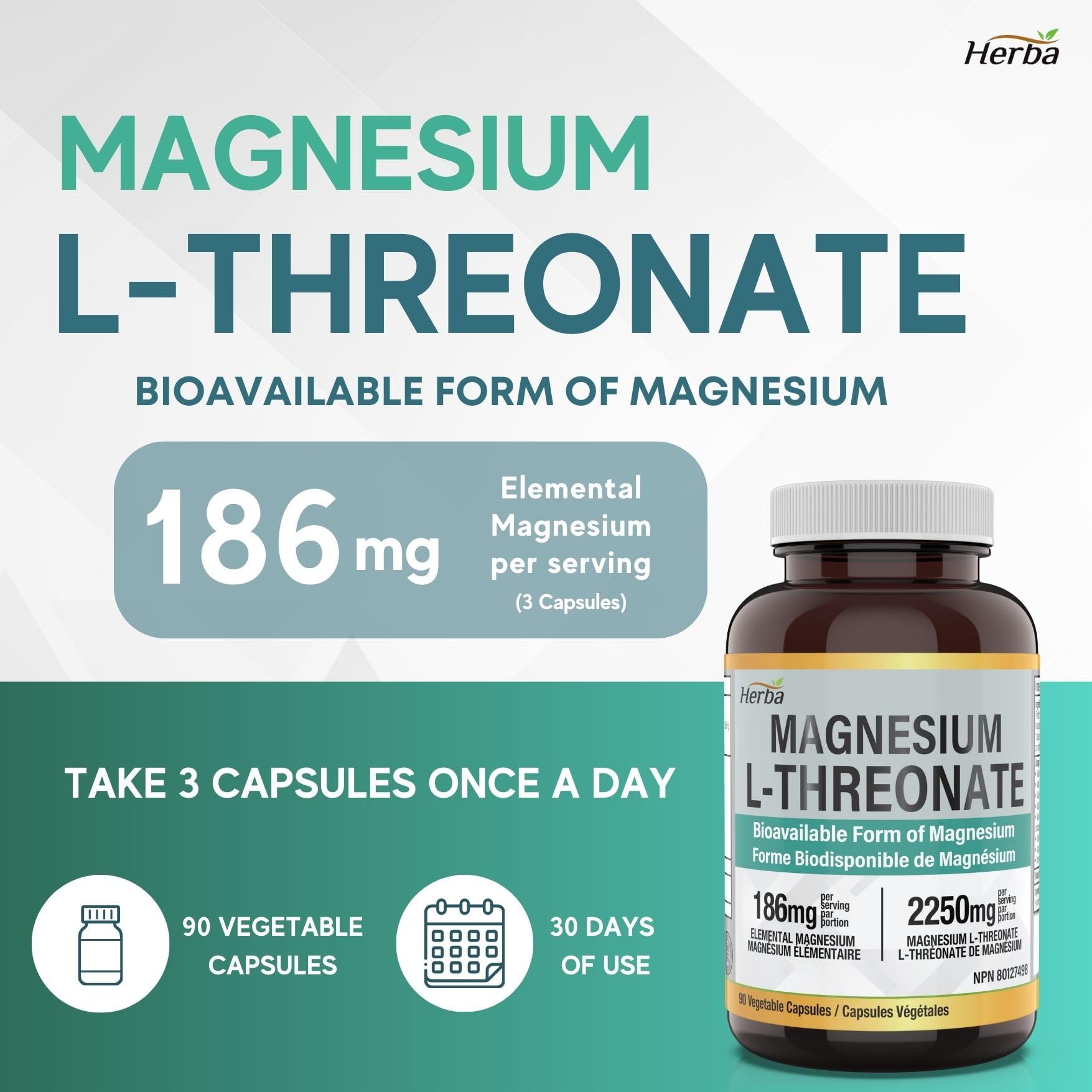 buy magnesium l-threonate supplement made in Canada