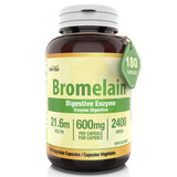 브로멜라인 보충제 600mg – 180캡슐 | 최대 효능 2,400 GDU/g