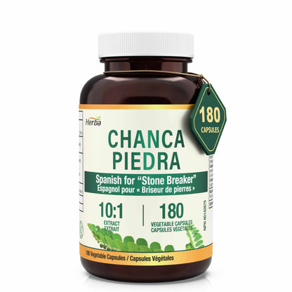 Chanca Piedra Extract - 180 Capsules | 5,000mg Equivalent | 10:1 Extract from 500mg | Spanish for &quot;Stone Breaker&quot; | Made in Canada