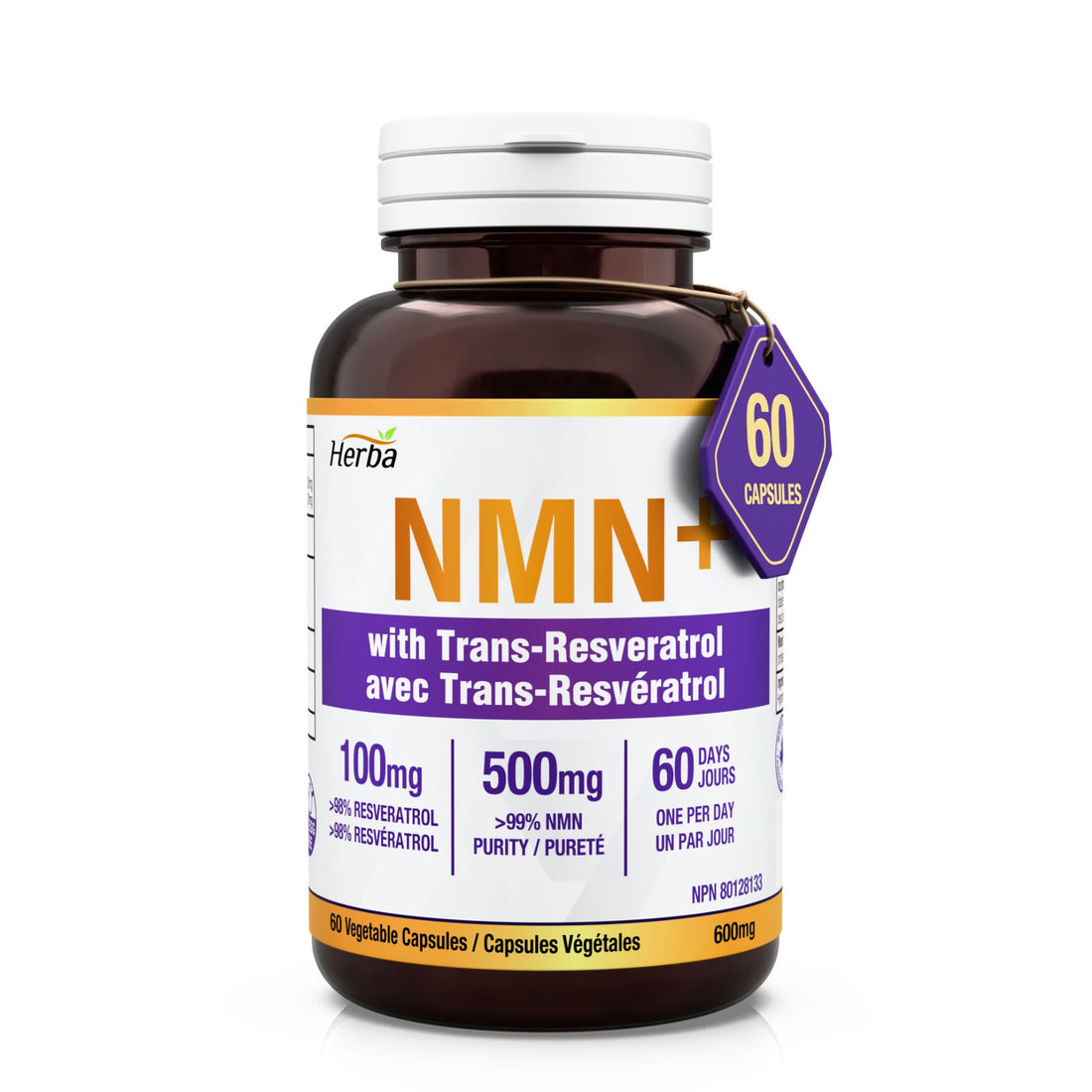 NMN 500mg 60캡슐 레스베라트롤 추가 함유