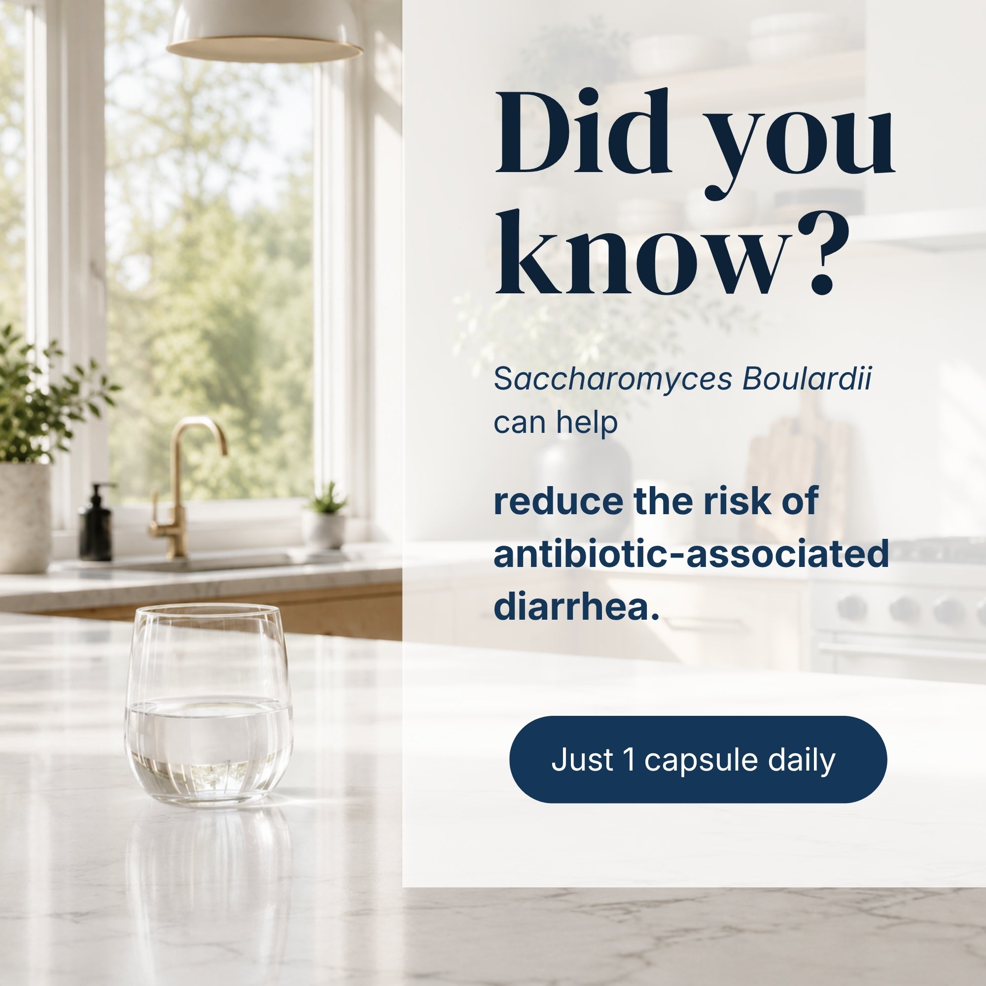 Saccharomyces Boulardii Probiotic 10B CFU – 90 DR Capsules | Made in Canada