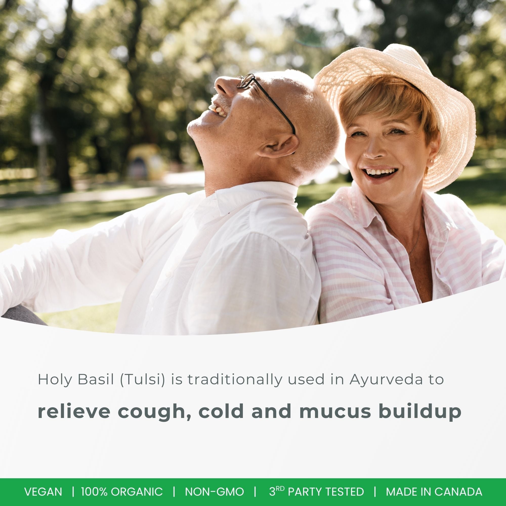 허바 유기농 홀리 바질 캡슐 – 350mg | 120 식물성 캡슐 | 3,500mg 10배 농축 홀리바질잎 추출물