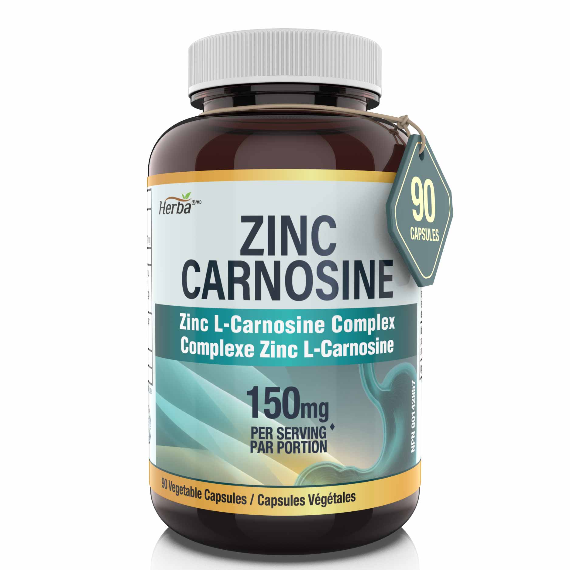 아연 L- 카르노신 150mg 90캡슐  징크 카르노신 위 건강