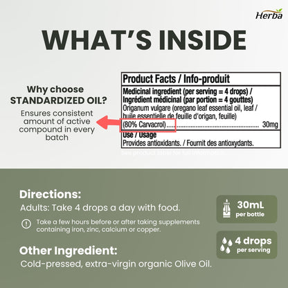 유기농 오레가노 오일 30ml 카바크롤 80%이상 함유