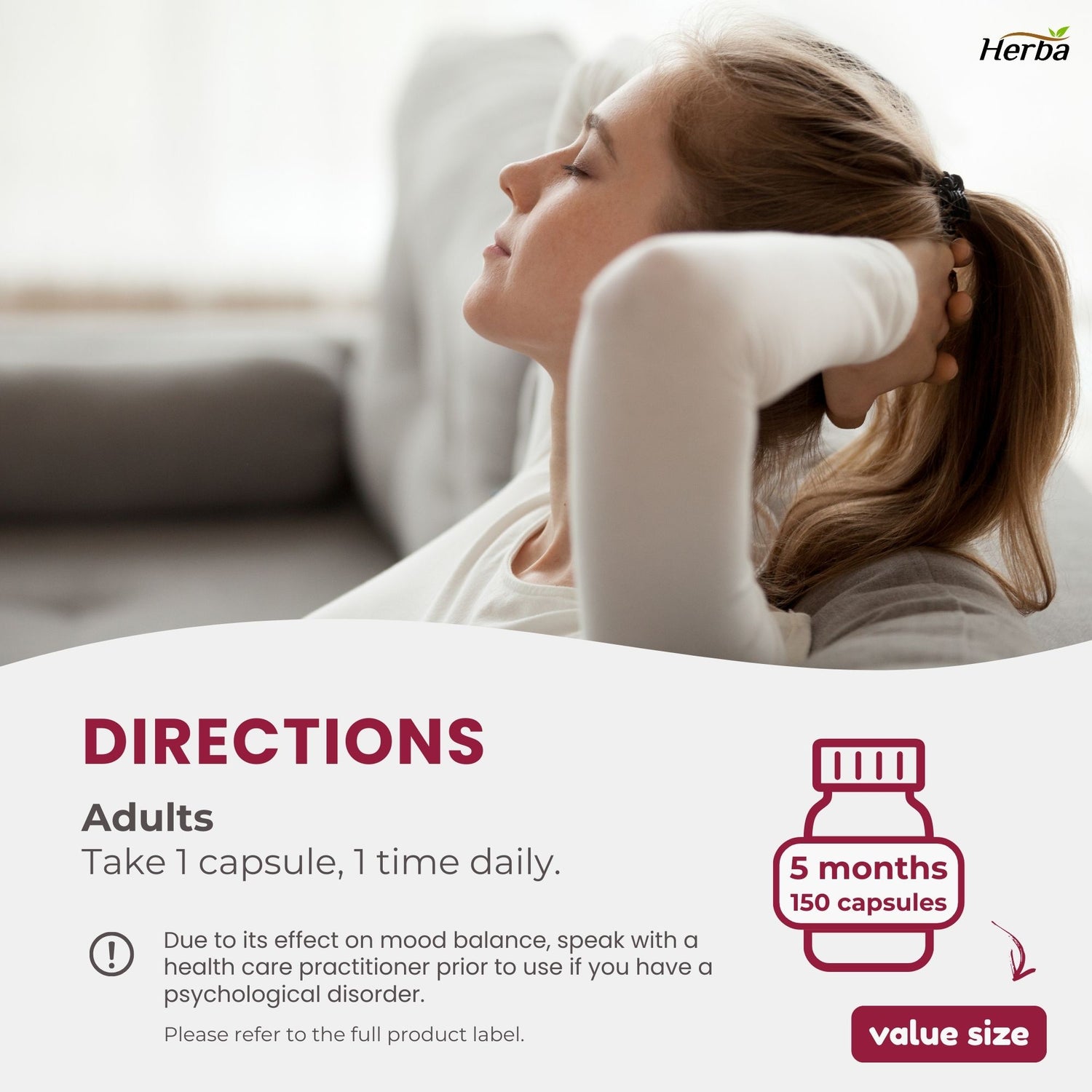 Organic Red Maca Capsules - 3500mg, 180 Capsules | Peruvian Red Maca | Made in Canada