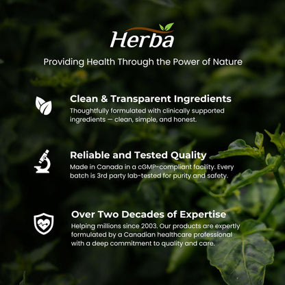 Herba 사프란 보충제 – 90 캡슐 | 2% Safranal로 표준화된 사프란 추출물