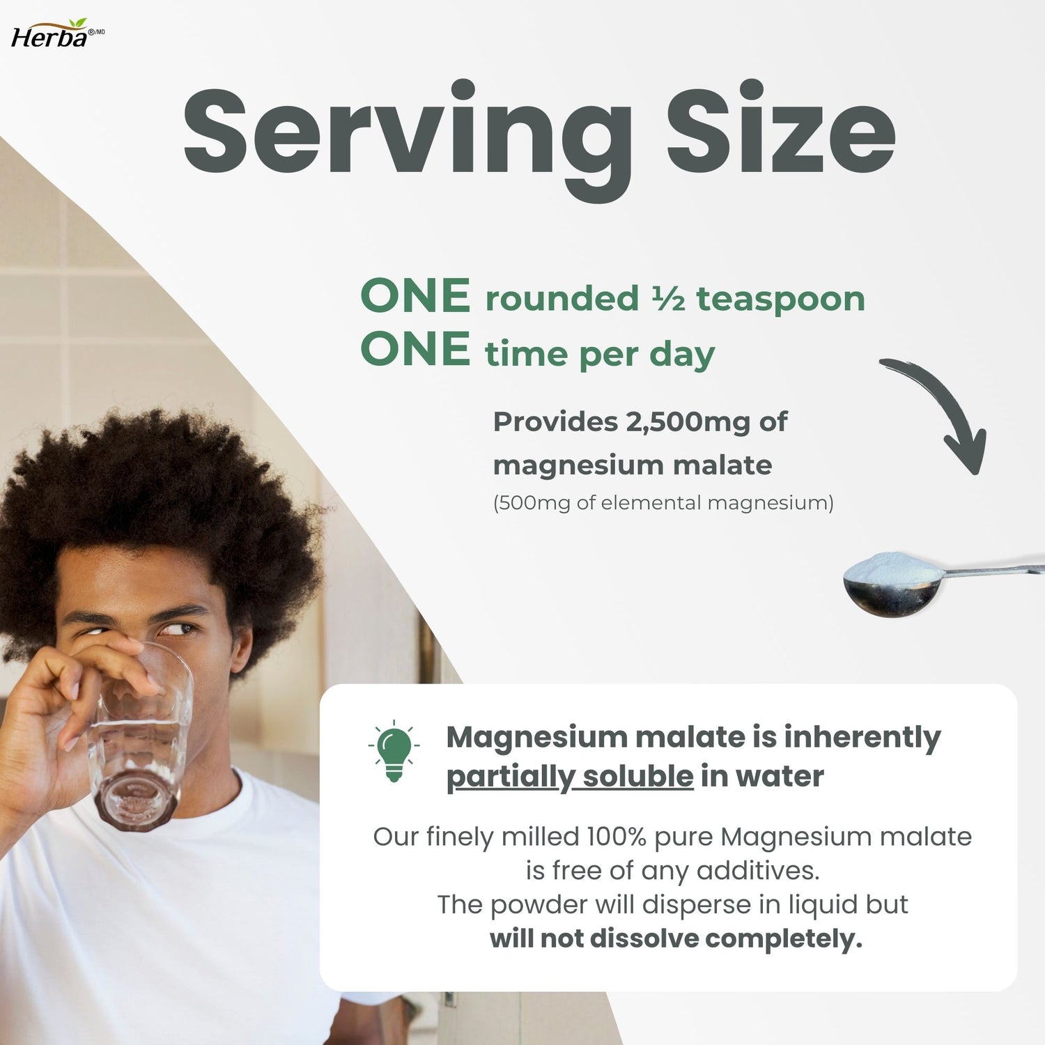 마그네슘 말레이트 가루 분말 파우더 300g – 120회분 | 4개월분 | 100% 순수 무향 마그네슘 말레이트 | 캐나다산