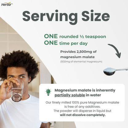 마그네슘 말레이트 가루 분말 파우더 300g – 120회분 | 4개월분 | 100% 순수 무향 마그네슘 말레이트 | 캐나다산