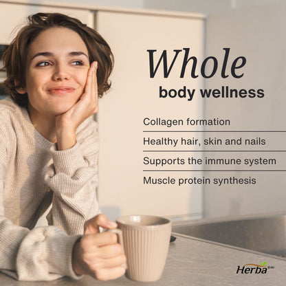 Marine Collagen Powder with Hyaluronic Acid, Vitamin C, and Biotin – 305g | Made in Canada