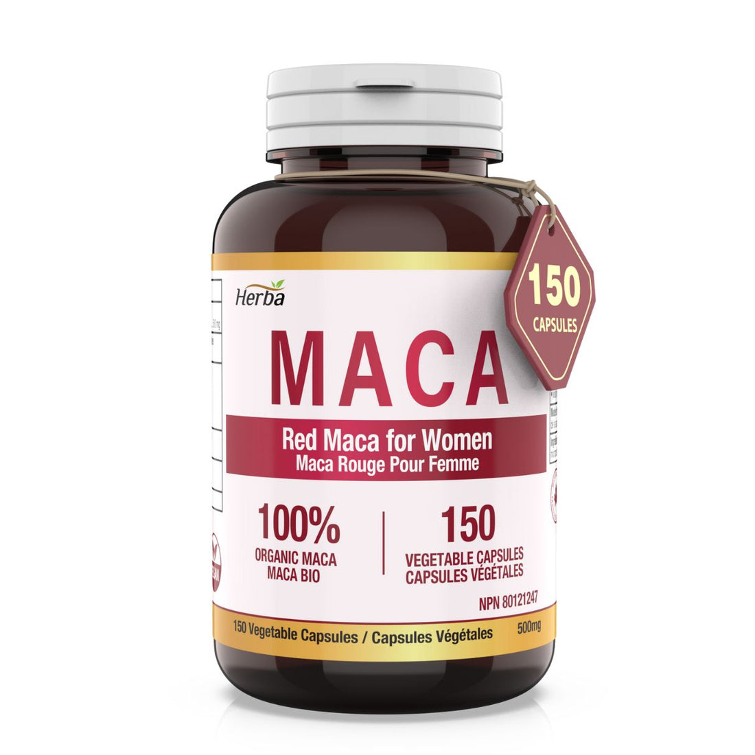 유기농 페루산 레드 마카 500mg 150식물성캡슐 여성 활력