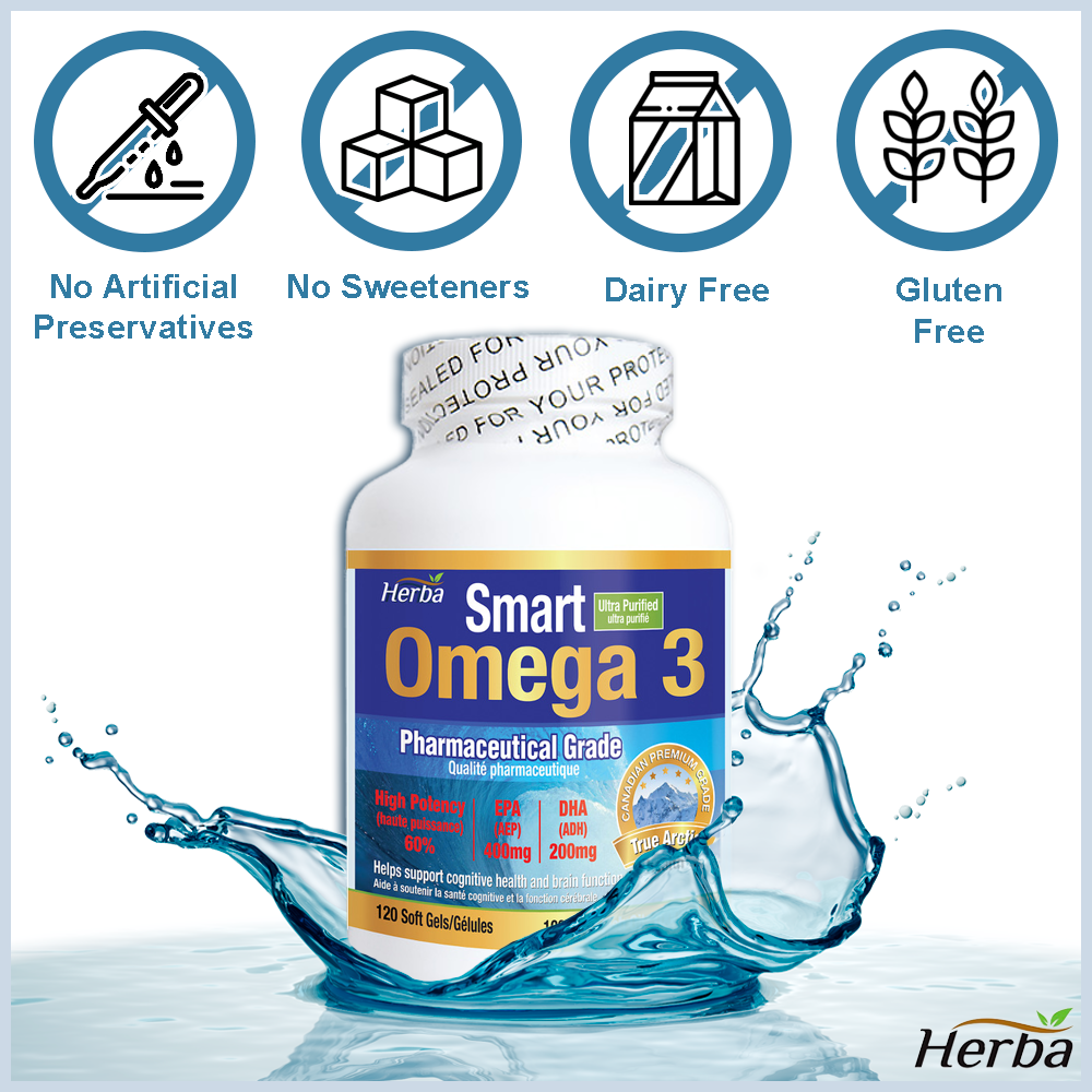 3 2400mg 120 EPA 1600mg DHA 800mg Herba
